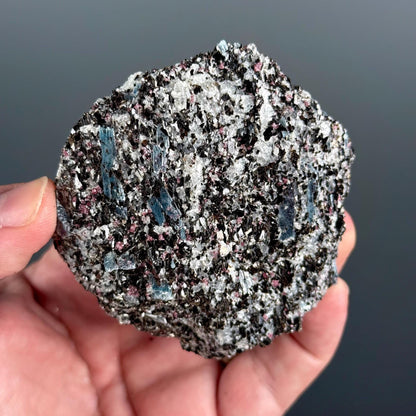 Blue Kyanite with Garnet Mineral Specimen