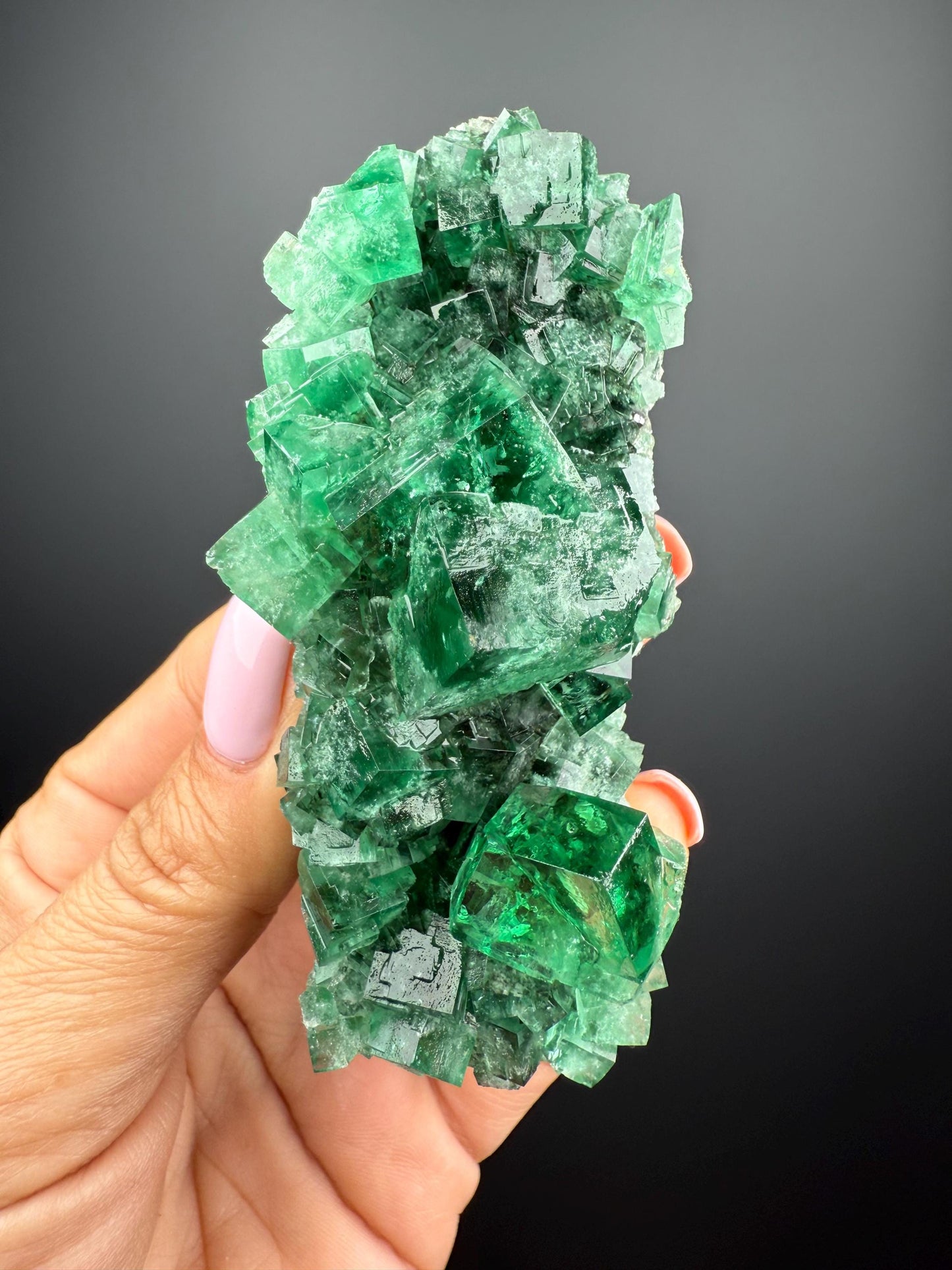 Color Change Green-Purple Fluorite Specimen, Fluorite Crystal