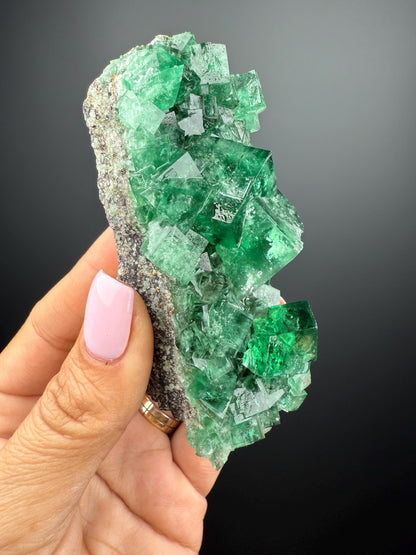 Color Change Green-Purple Fluorite Specimen, Fluorite Crystal