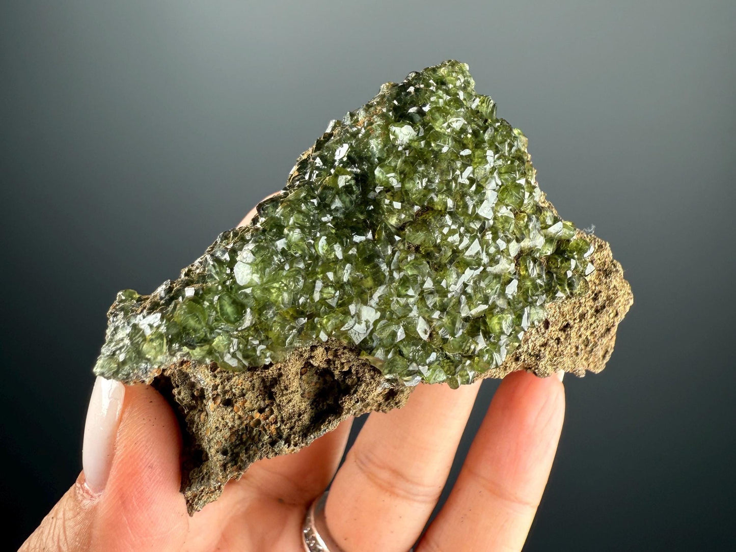 Rare! Green Ludlamite Crystal Mineral Specimen