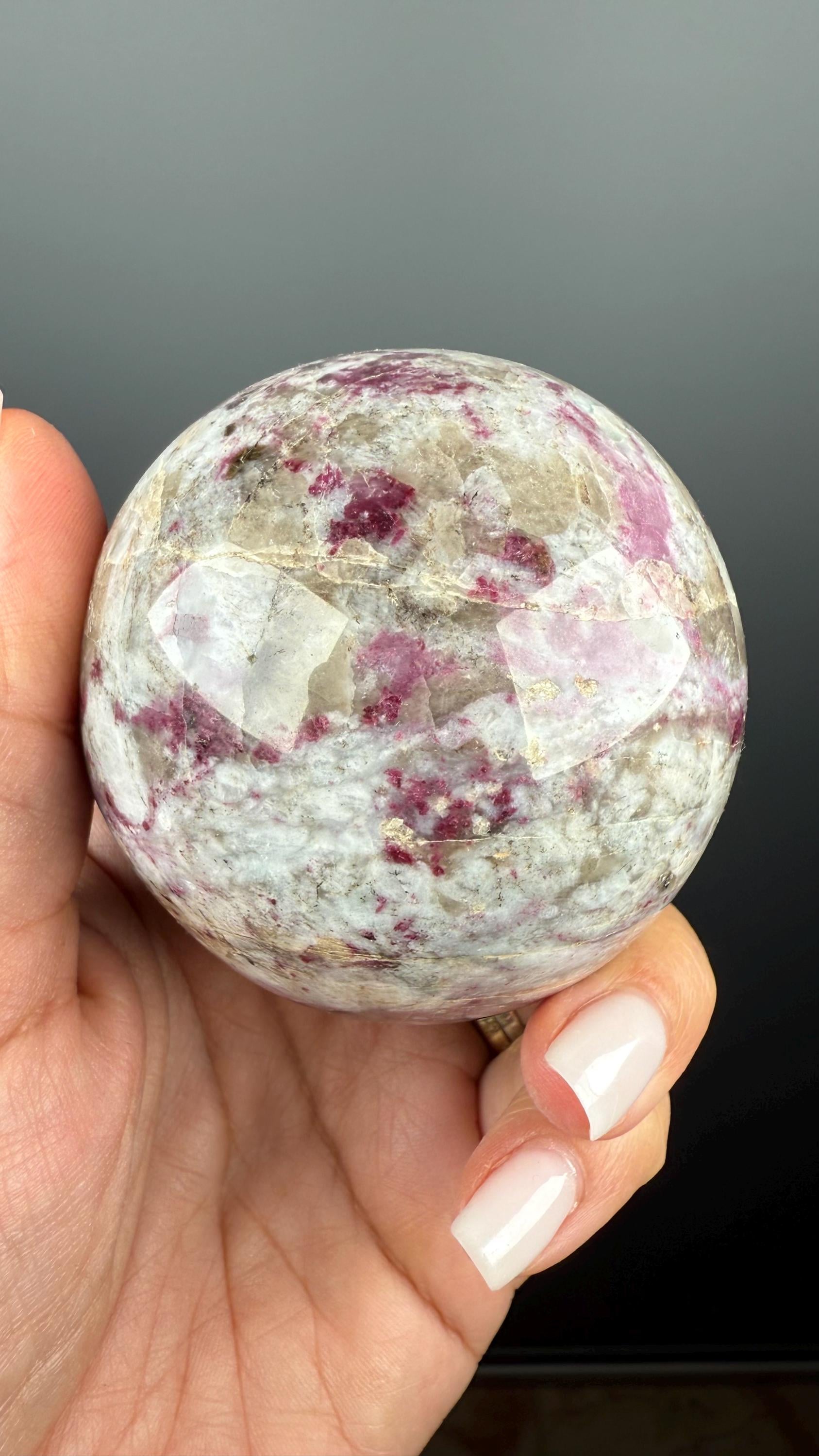 Eudialyte Sphere, Eudialyte Ball 70mm