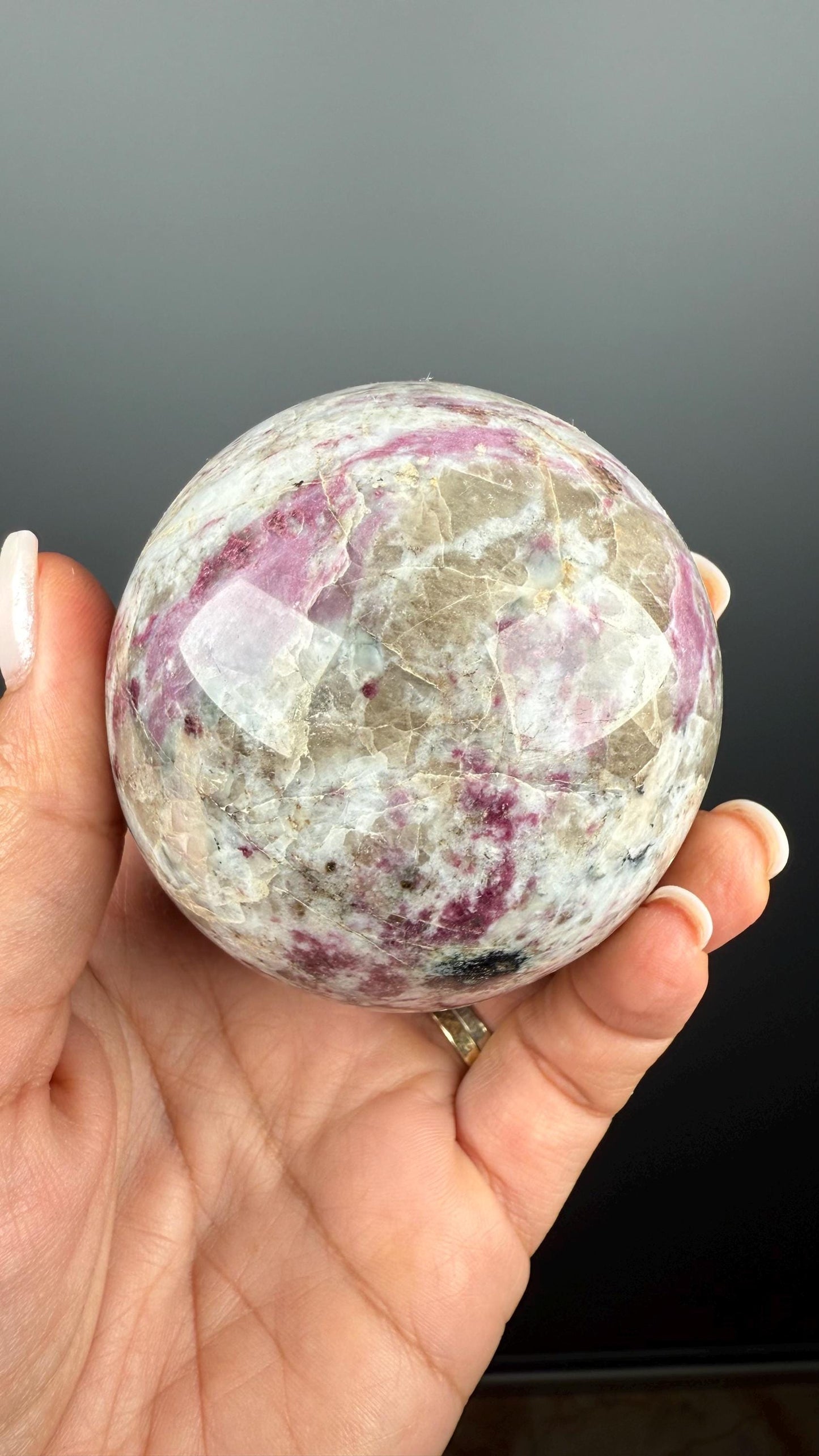 Eudialyte Sphere, Eudialyte Ball 70mm