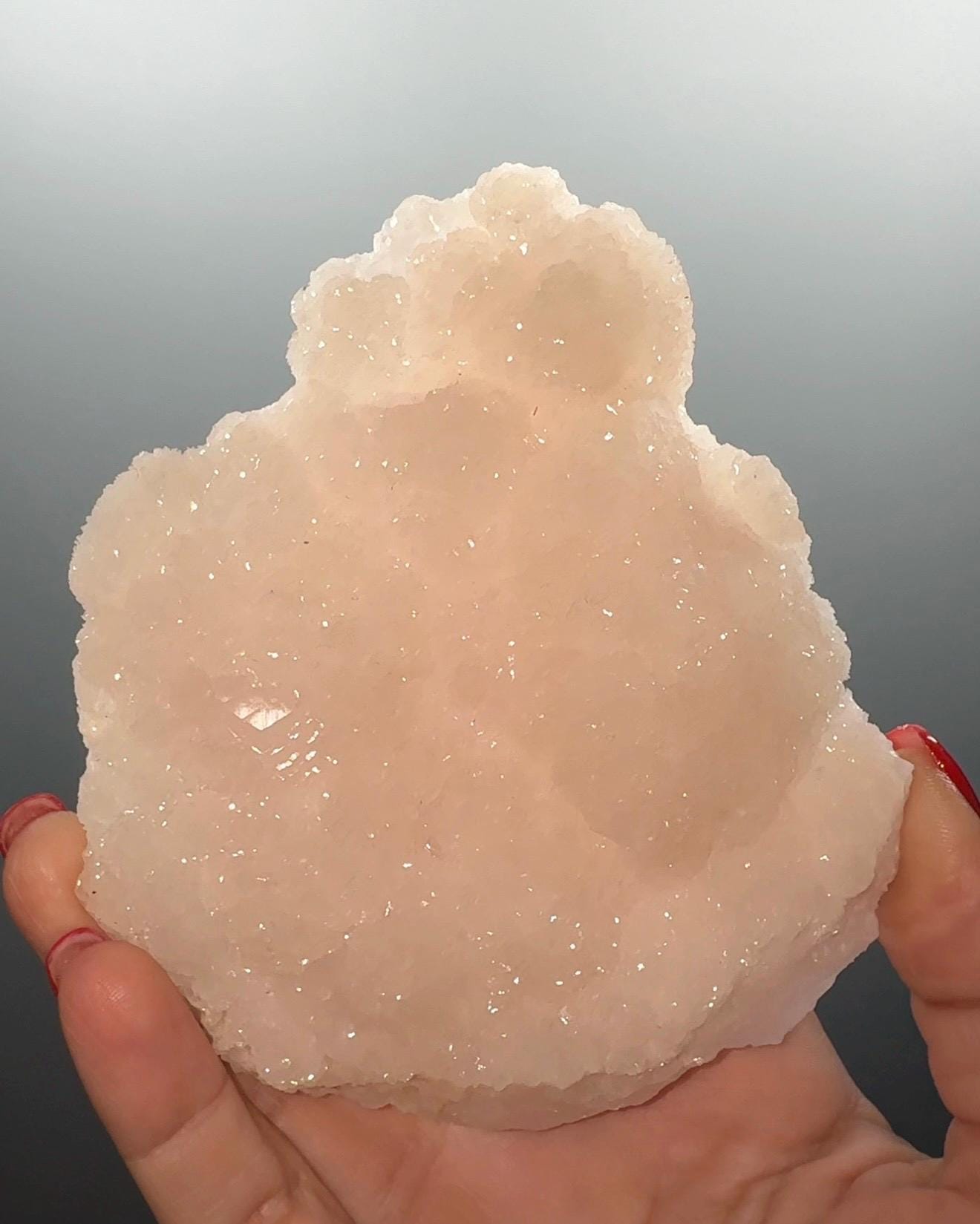 Pink Mangano Calcite Mineral Specimen, UV Reactive Stone