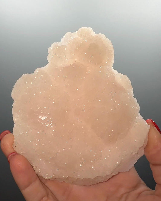 Pink Mangano Calcite Mineral Specimen, UV Reactive Stone