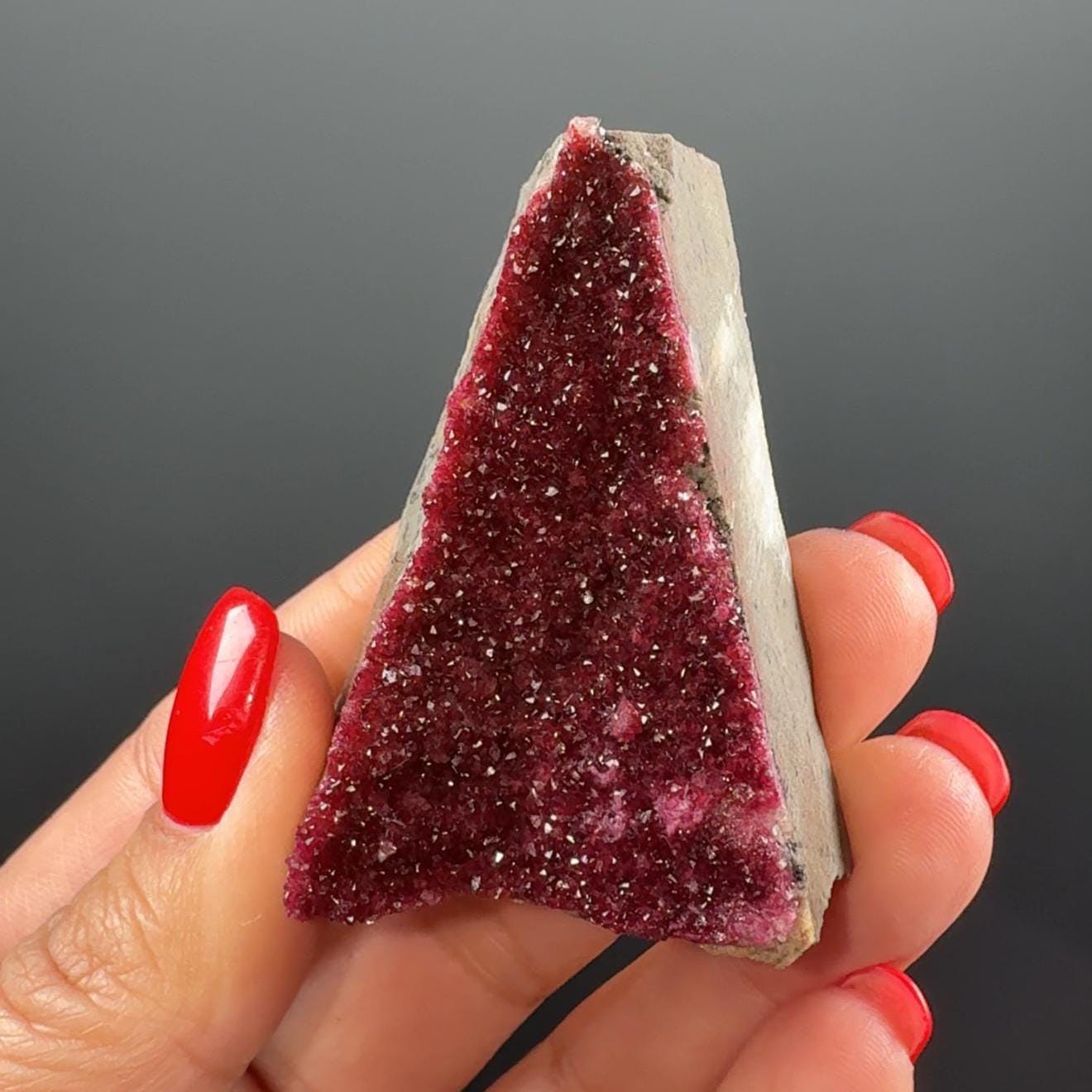 Roselite Crystal Cluster - Intense Pink Cobalt Mineral Specimen