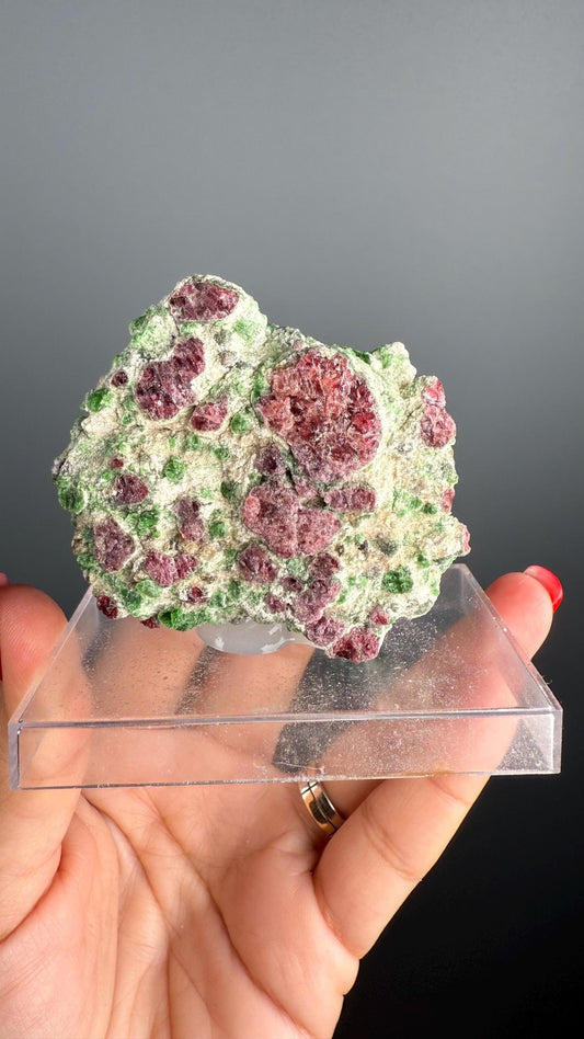 Rare! Pyrope Garnet with Chrom Diopsite Specimen
