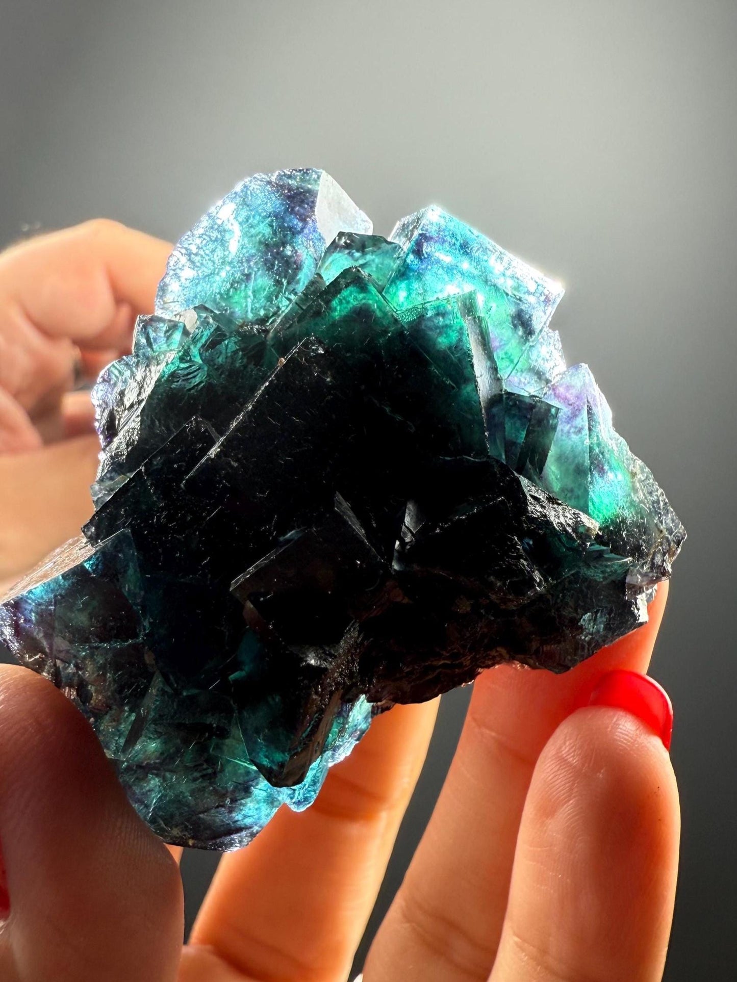 Blue Okorusu Fluorite from Namibia, New Find'2025