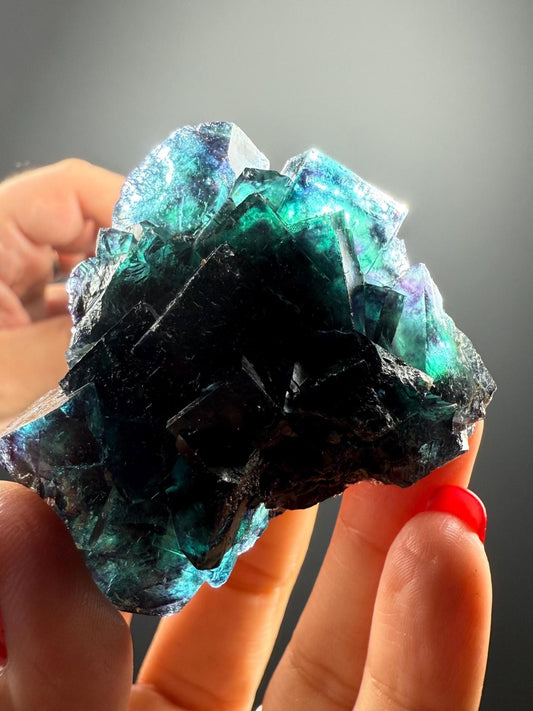 Blue Okorusu Fluorite from Namibia, New Find'2025
