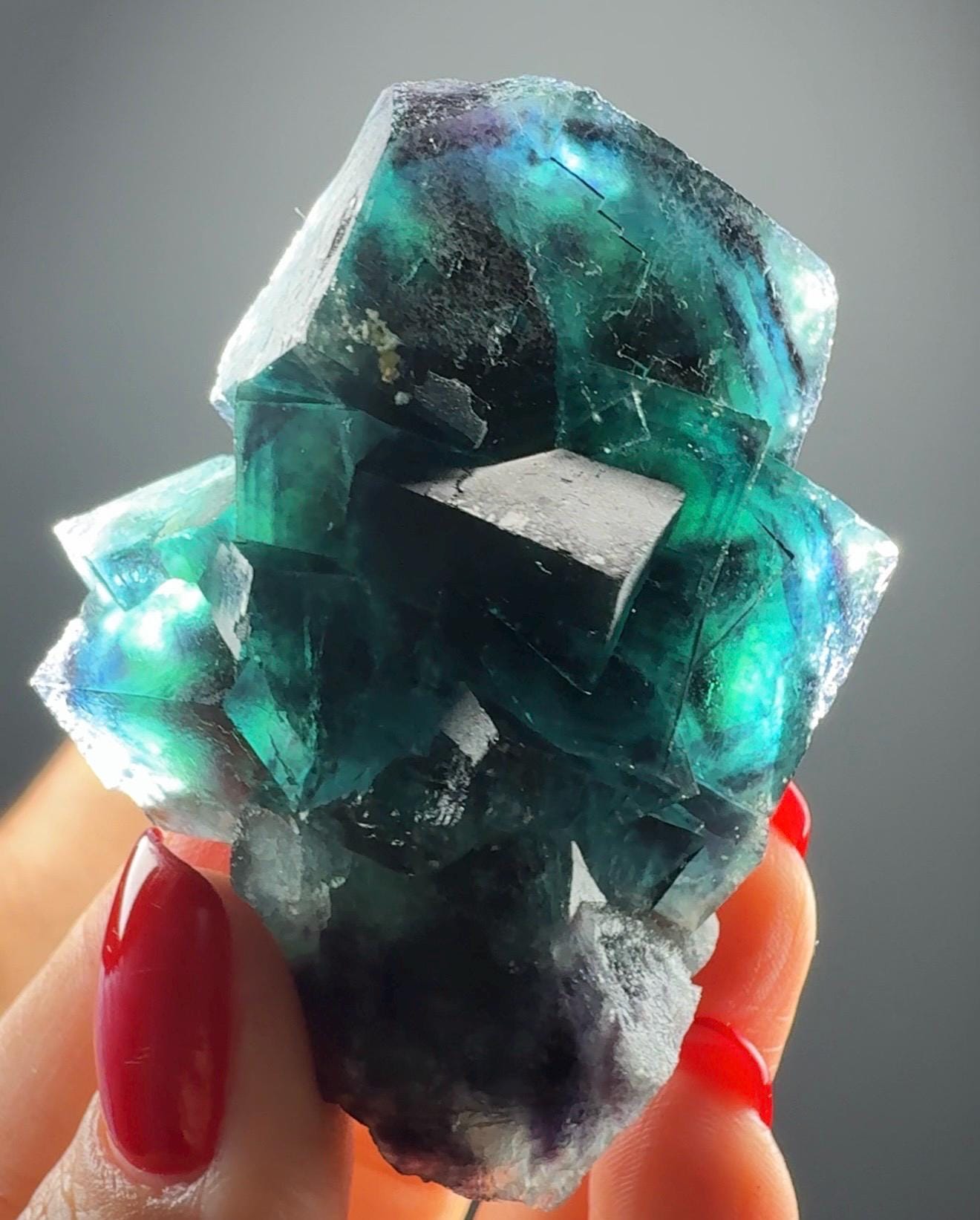 Blue Okorusu Fluorite from Namibia, New Find'2025