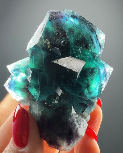 Blue Okorusu Fluorite from Namibia, New Find'2025