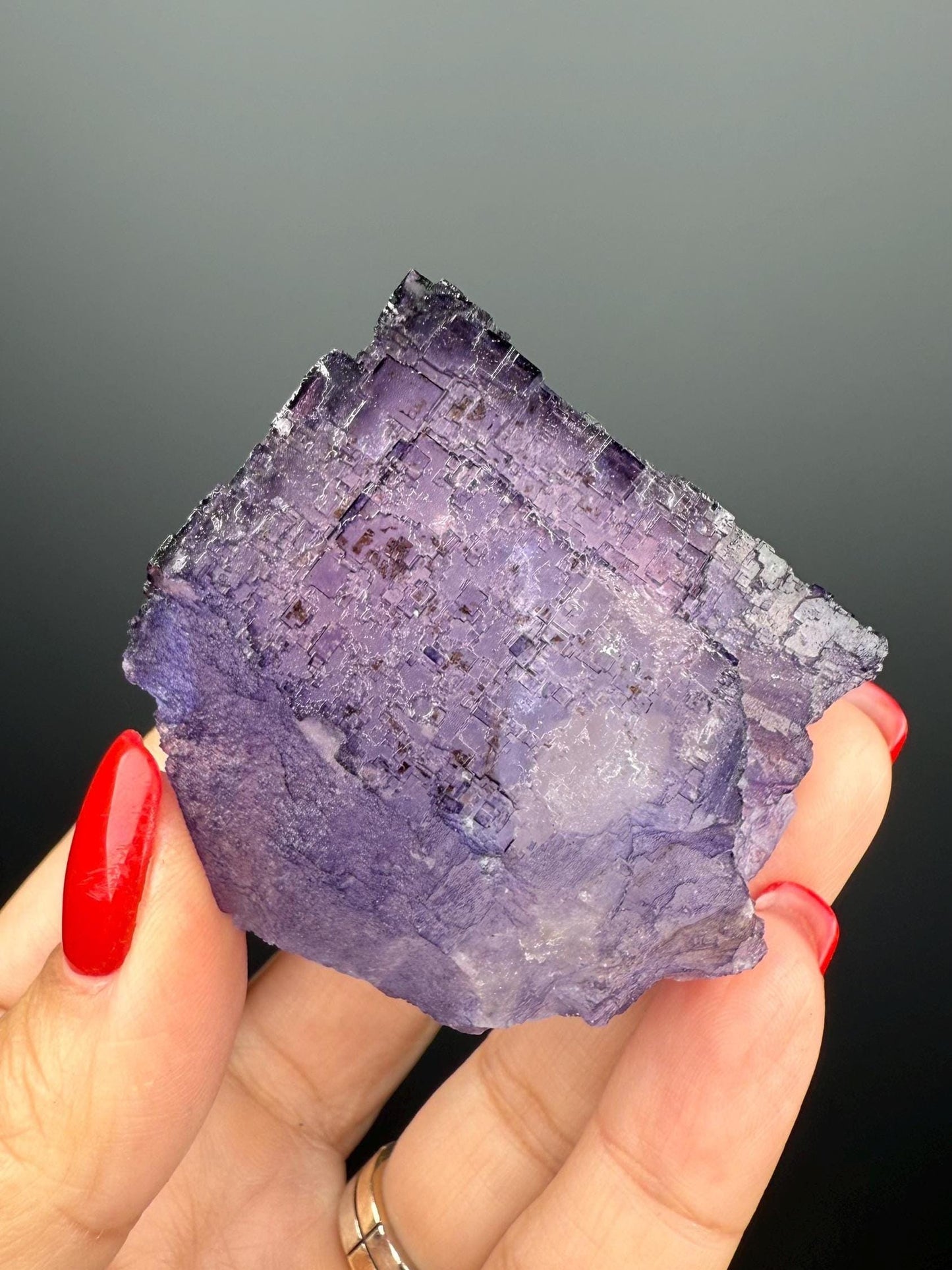 Purple Fluorite Crystal from Mexico
