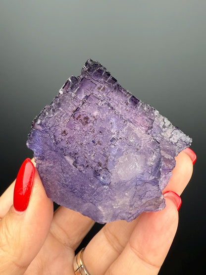 Purple Fluorite Crystal from Mexico
