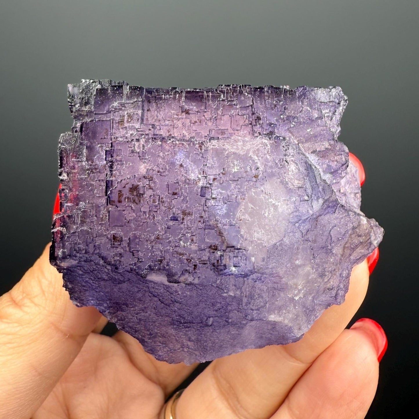 Purple Fluorite Crystal from Mexico