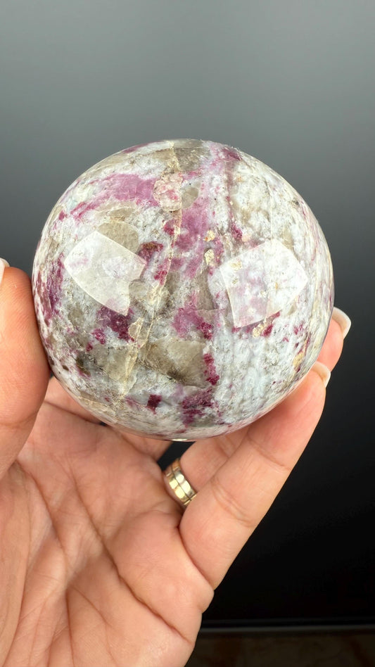 Eudialyte Sphere, Eudialyte Ball 70mm