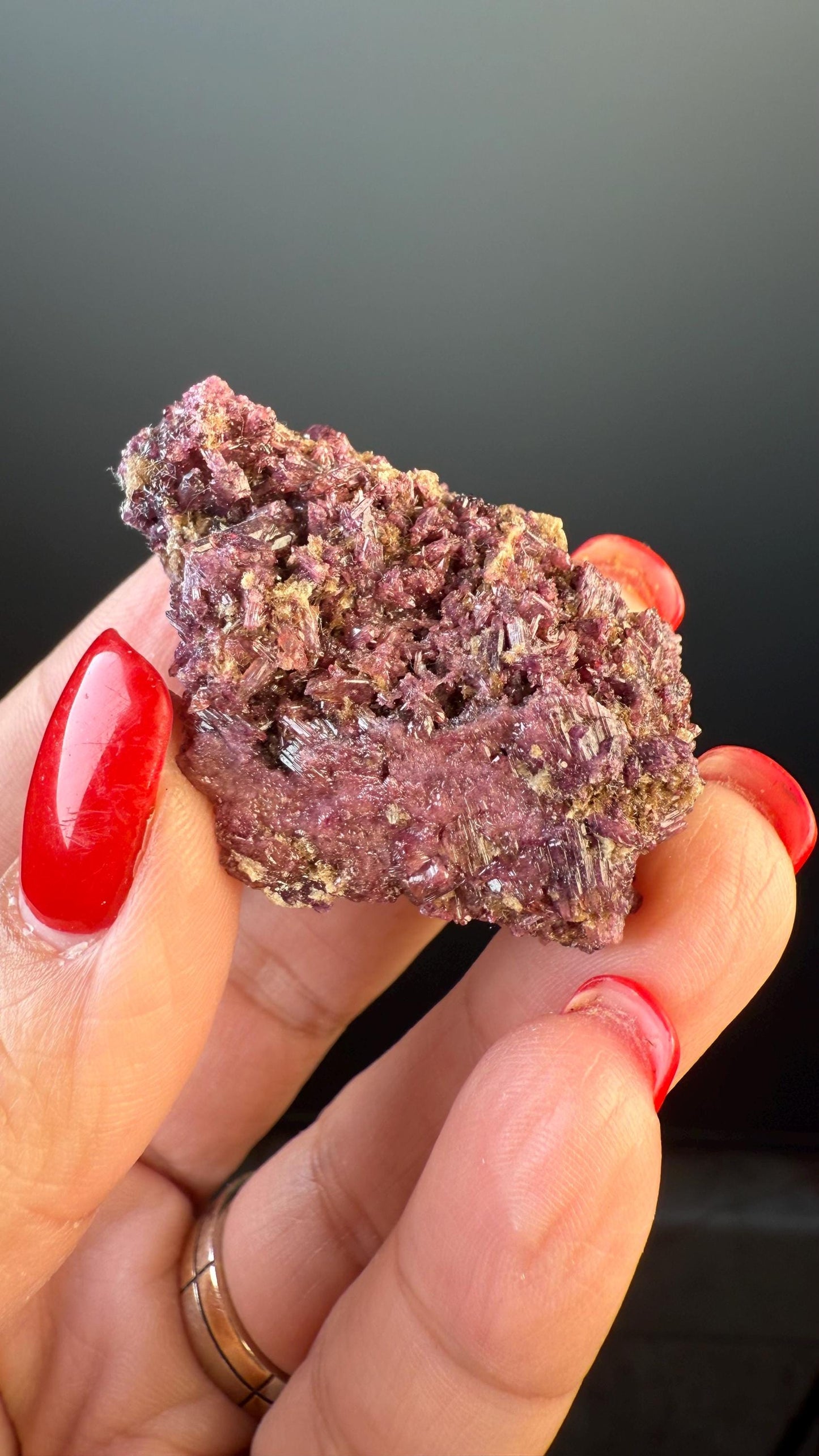 Beautiful Green - Pink Vesuvianite (Idocrase) Crystal from Jeffery Mine, Canada