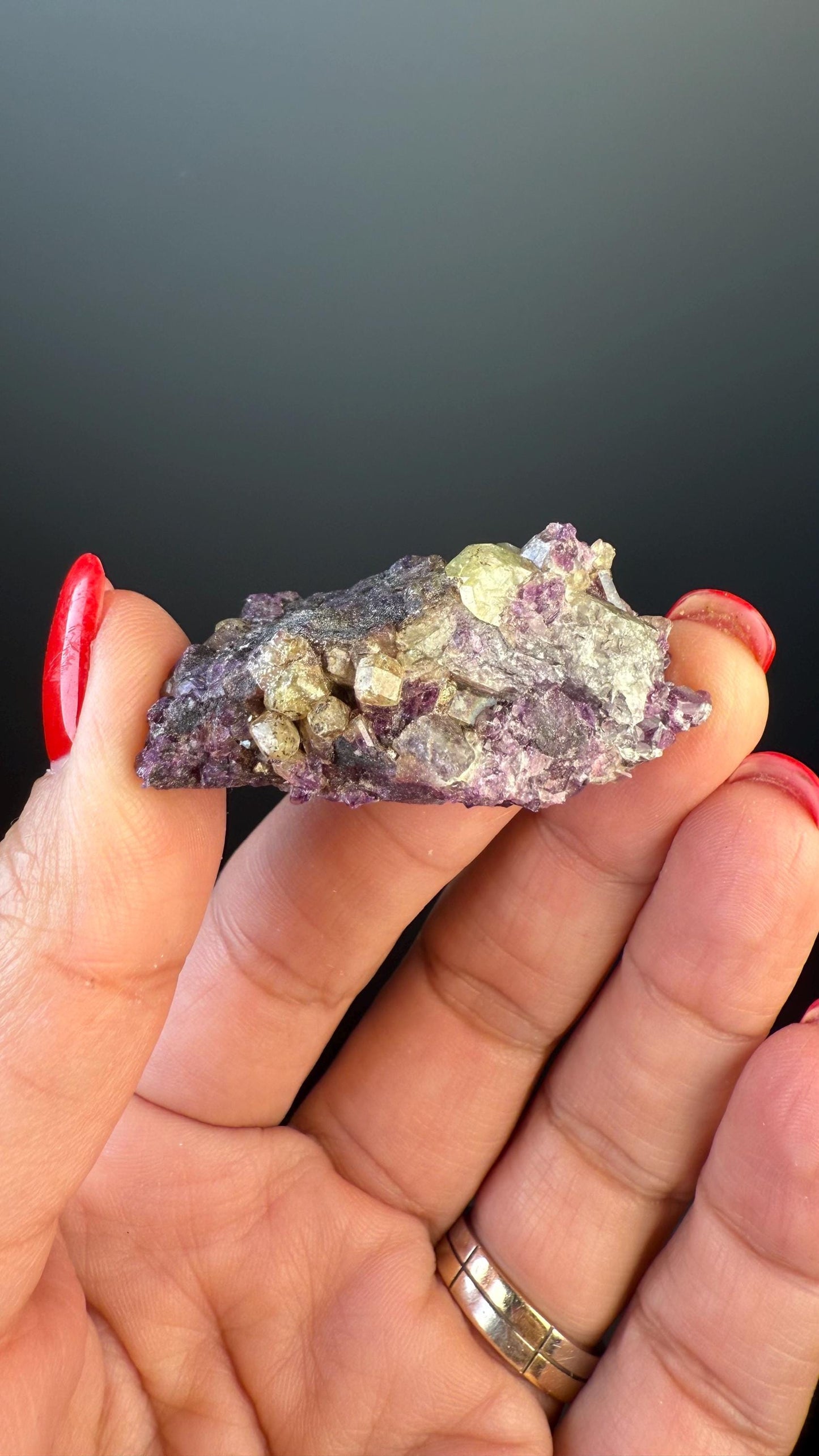 Green-Pink Vesuvianite Crystal