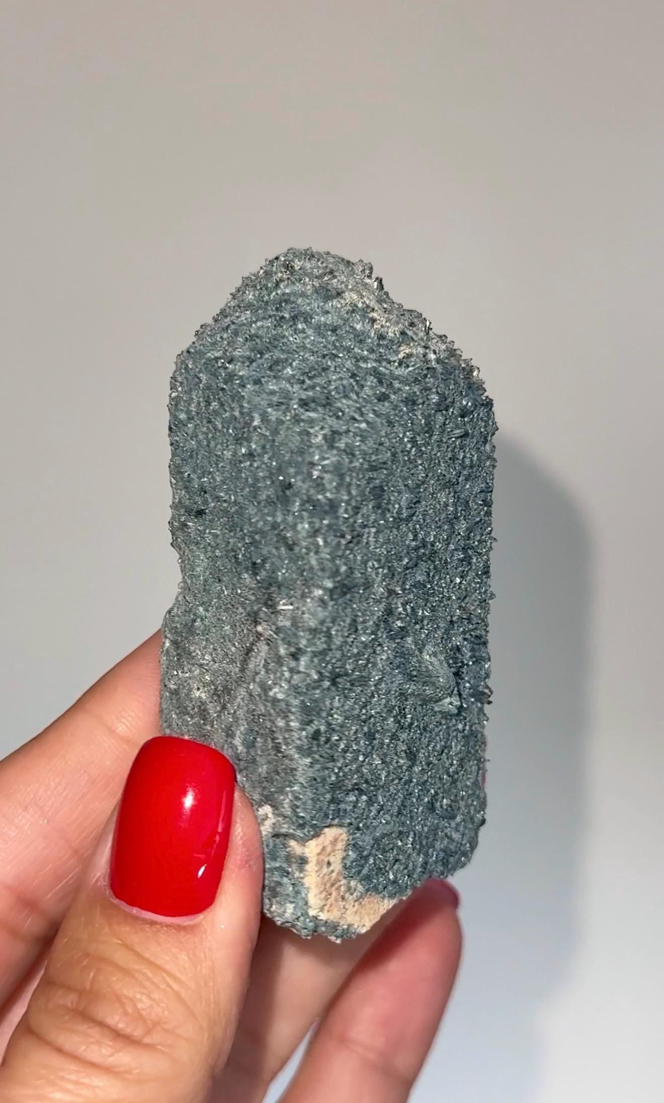 NEW Find , Sparkly Foitite crystal on Feldspar Specimen