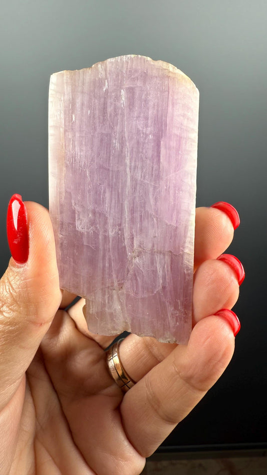 Pink Kunzite Crystal Slab