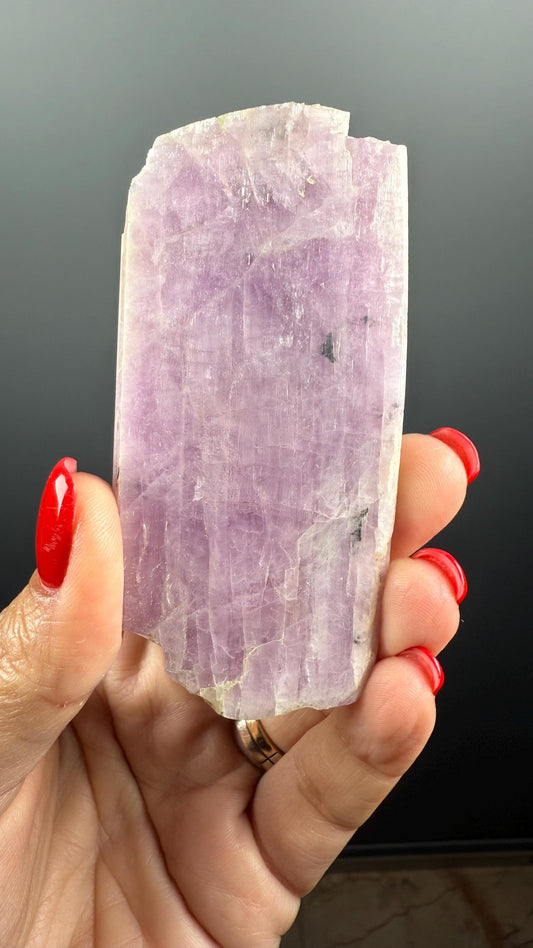 Pink Kunzite Crystal Slab