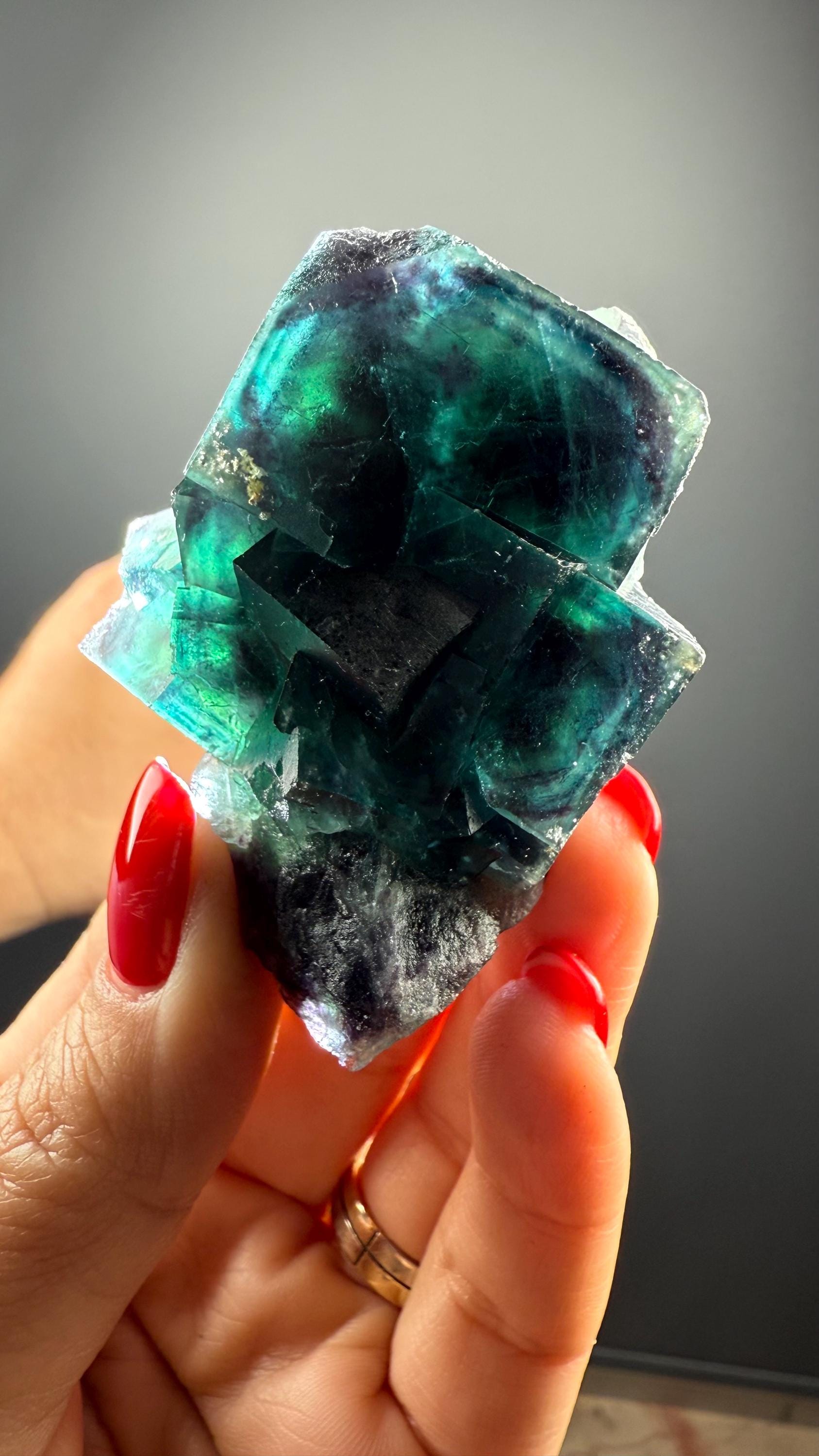 Blue Okorusu Fluorite from Namibia, New Find'2025