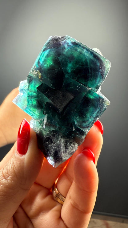 Blue Okorusu Fluorite from Namibia, New Find'2025