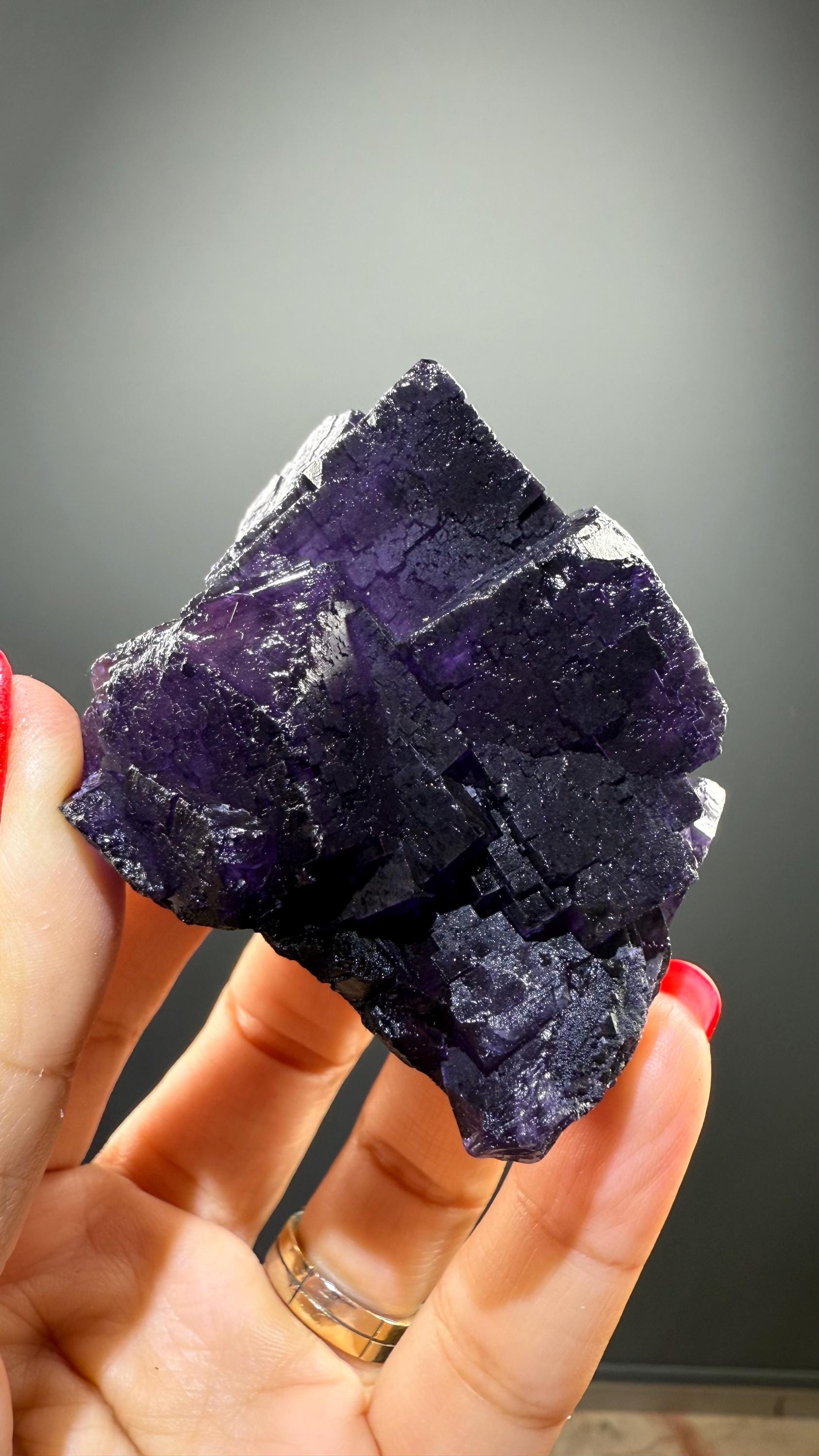 Purple Fluorite Crystal from Mexico