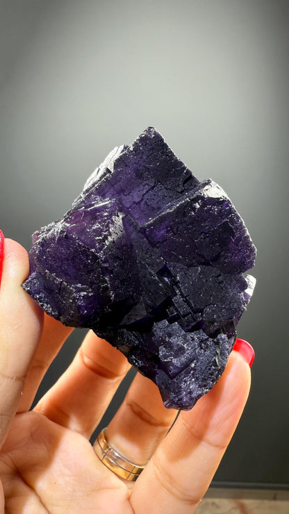 Purple Fluorite Crystal from Mexico