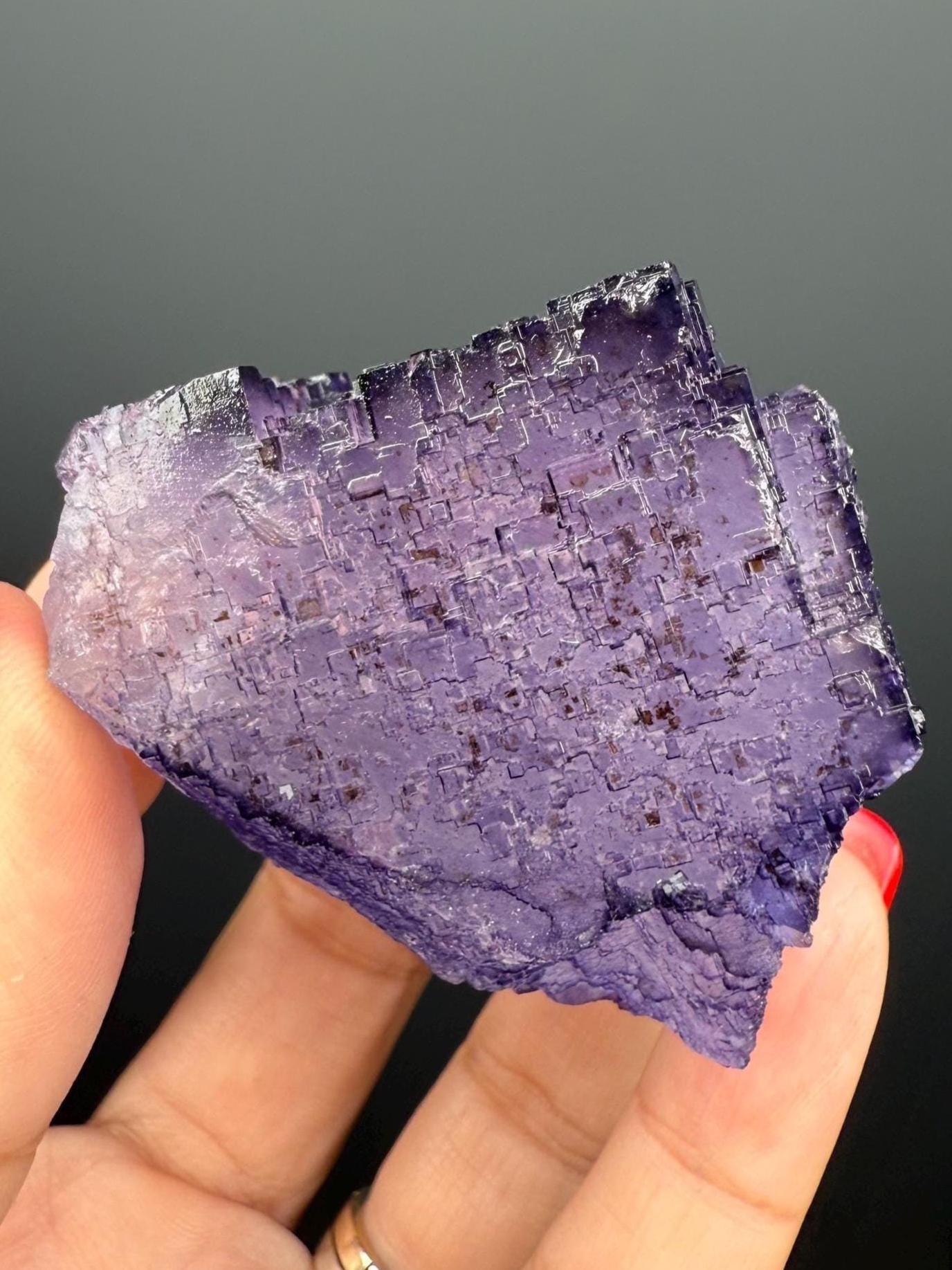 Purple Fluorite Crystal from Mexico