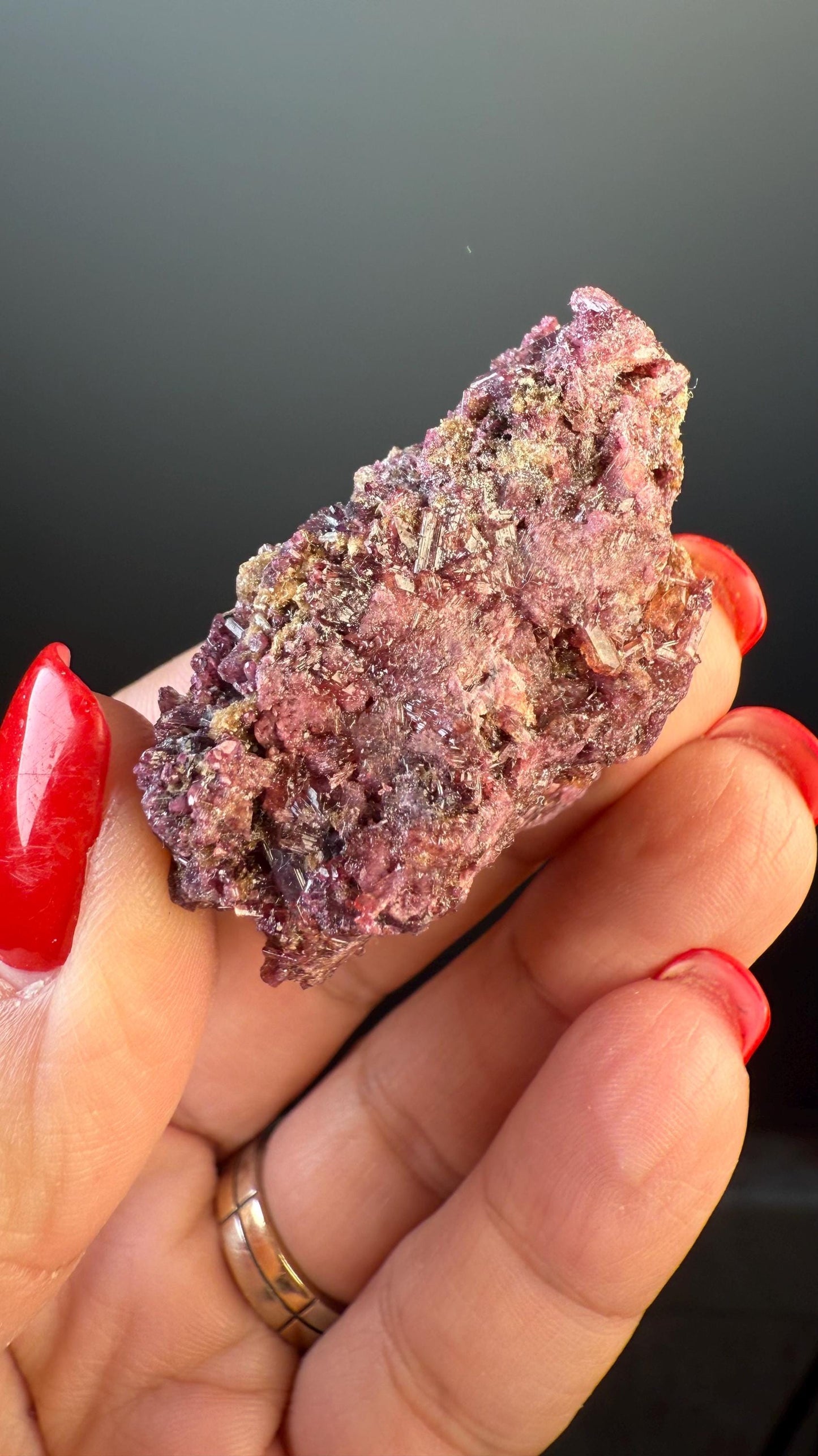 Beautiful Green - Pink Vesuvianite (Idocrase) Crystal from Jeffery Mine, Canada