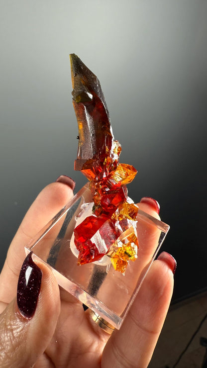Orange Zincite Specimen, Zincite Crystal
