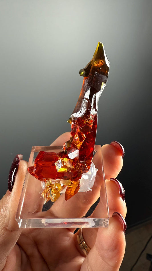 Orange Zincite Specimen, Zincite Crystal