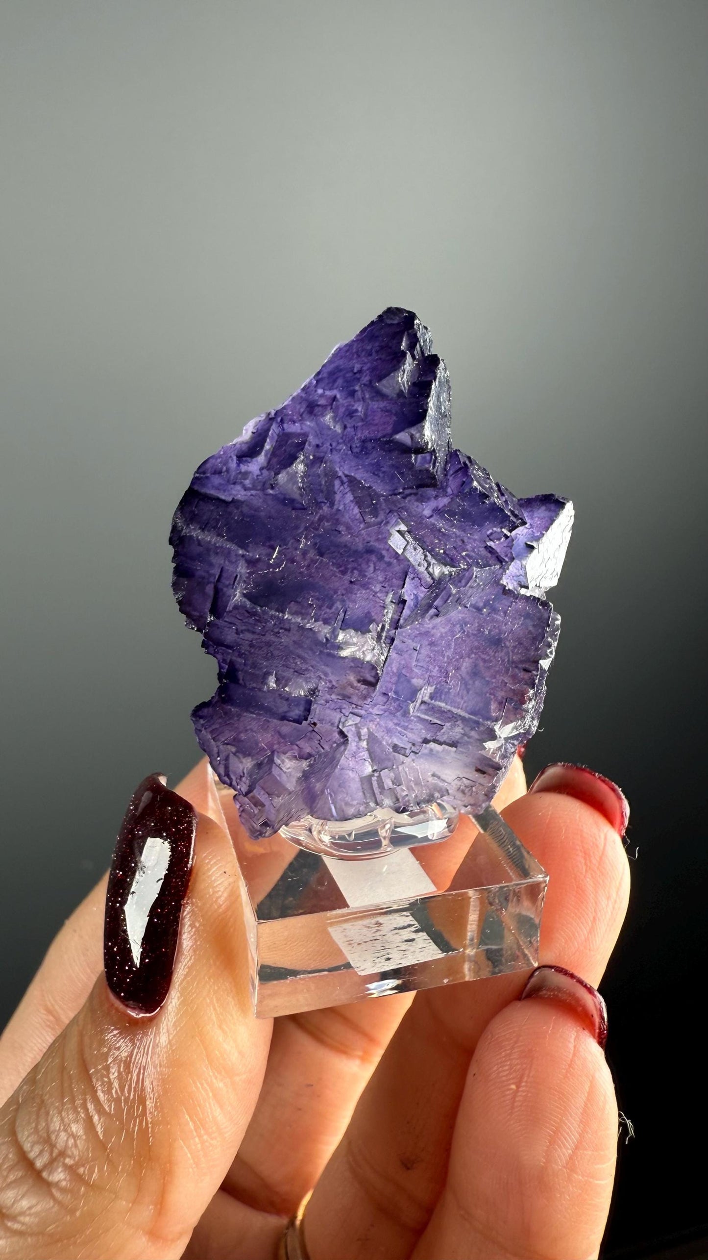 Purple Fluorite Specimen from Tula mine, Muzquiz Mexico
