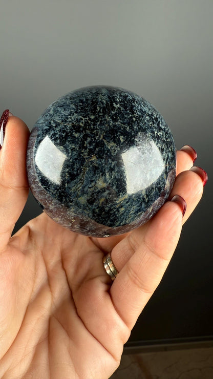 Rhodusite (Dianite) Sphere Rhoducite (Dianite) Crystal, Magnesio-riebeckite