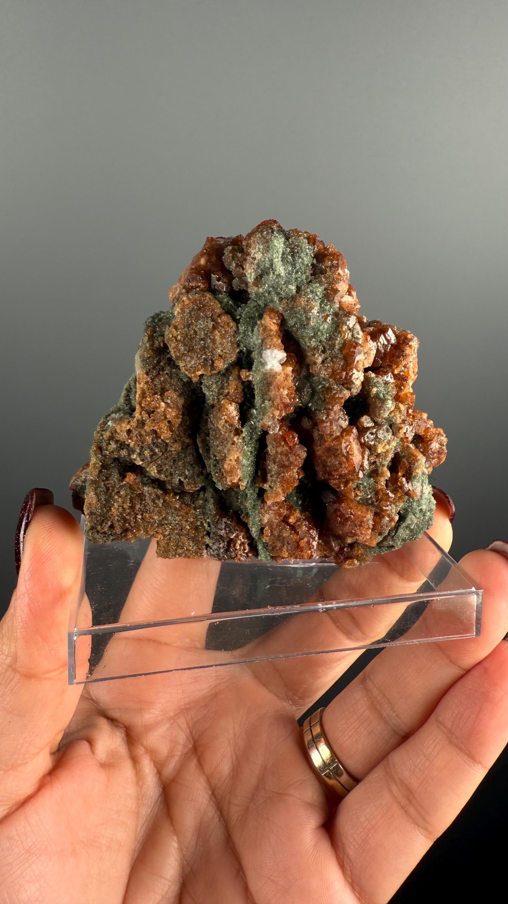 Hessonite Crystal, Hessonite Garnet from Norway