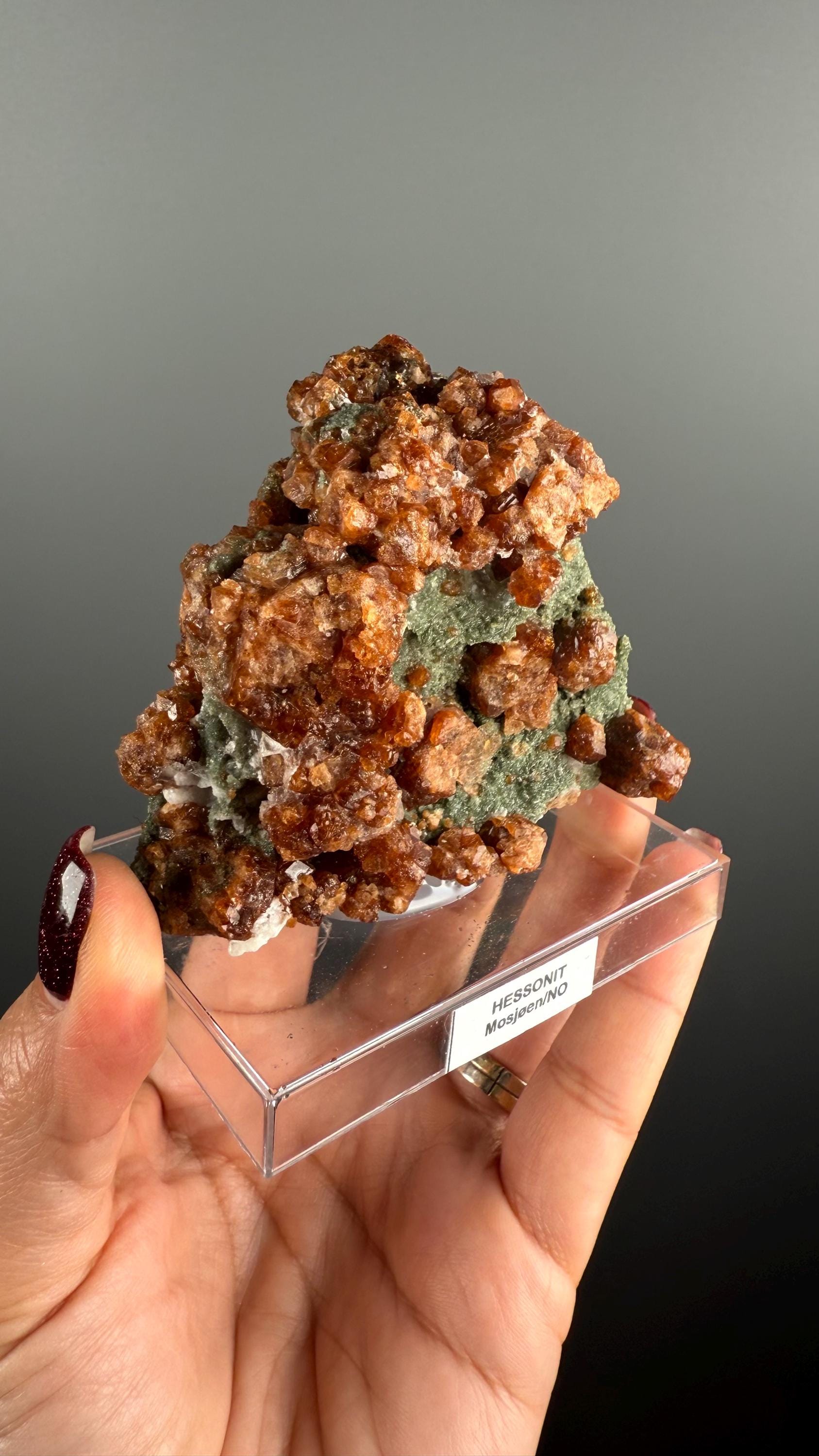 Hessonite Crystal, Hessonite Garnet from Norway