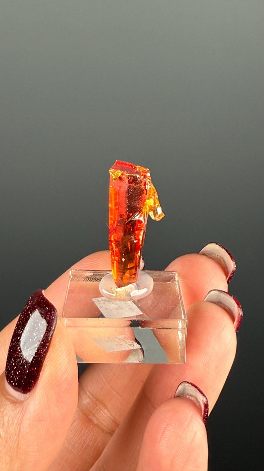 Red-Orange Zincite Specimen, Zincite Crystal