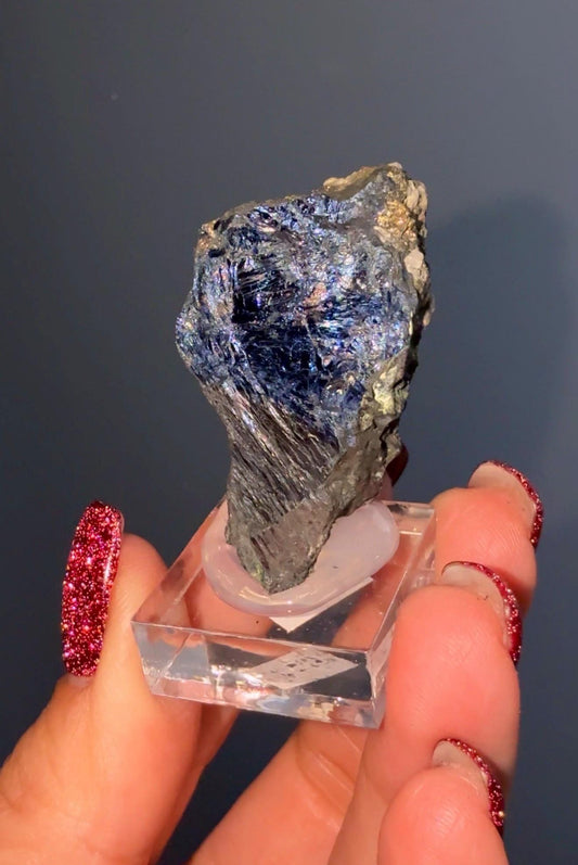 Rare!! Purple-Blue Covellite Specimen From Leonard Mine, Butte Dist. Montana USA