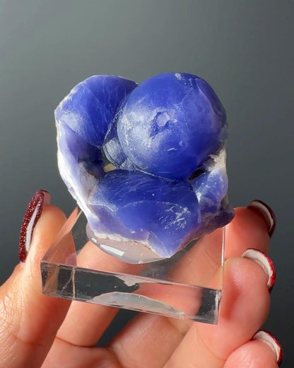 Very Rare! Botryoidal Bluish Purple Fluorite Specimen