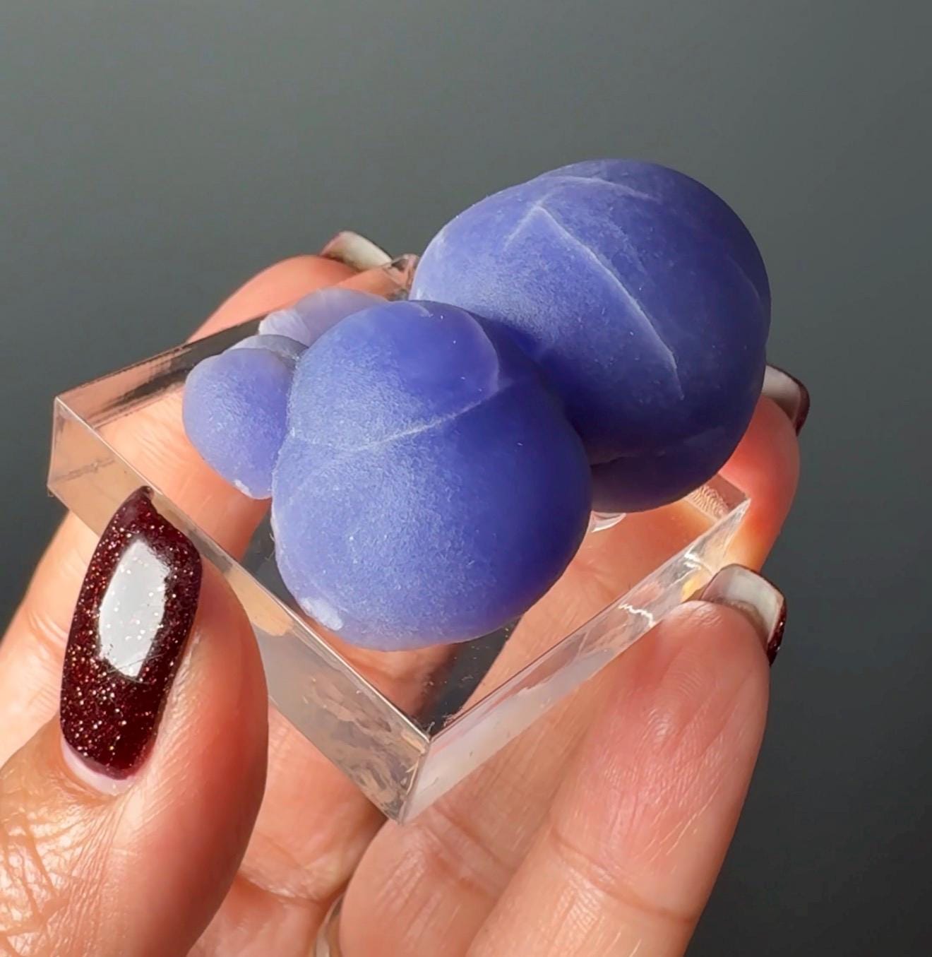 Very Rare! Botryoidal Bluish Purple Fluorite Specimen