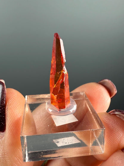 Red-Orange Zincite Specimen, Zincite Crystal