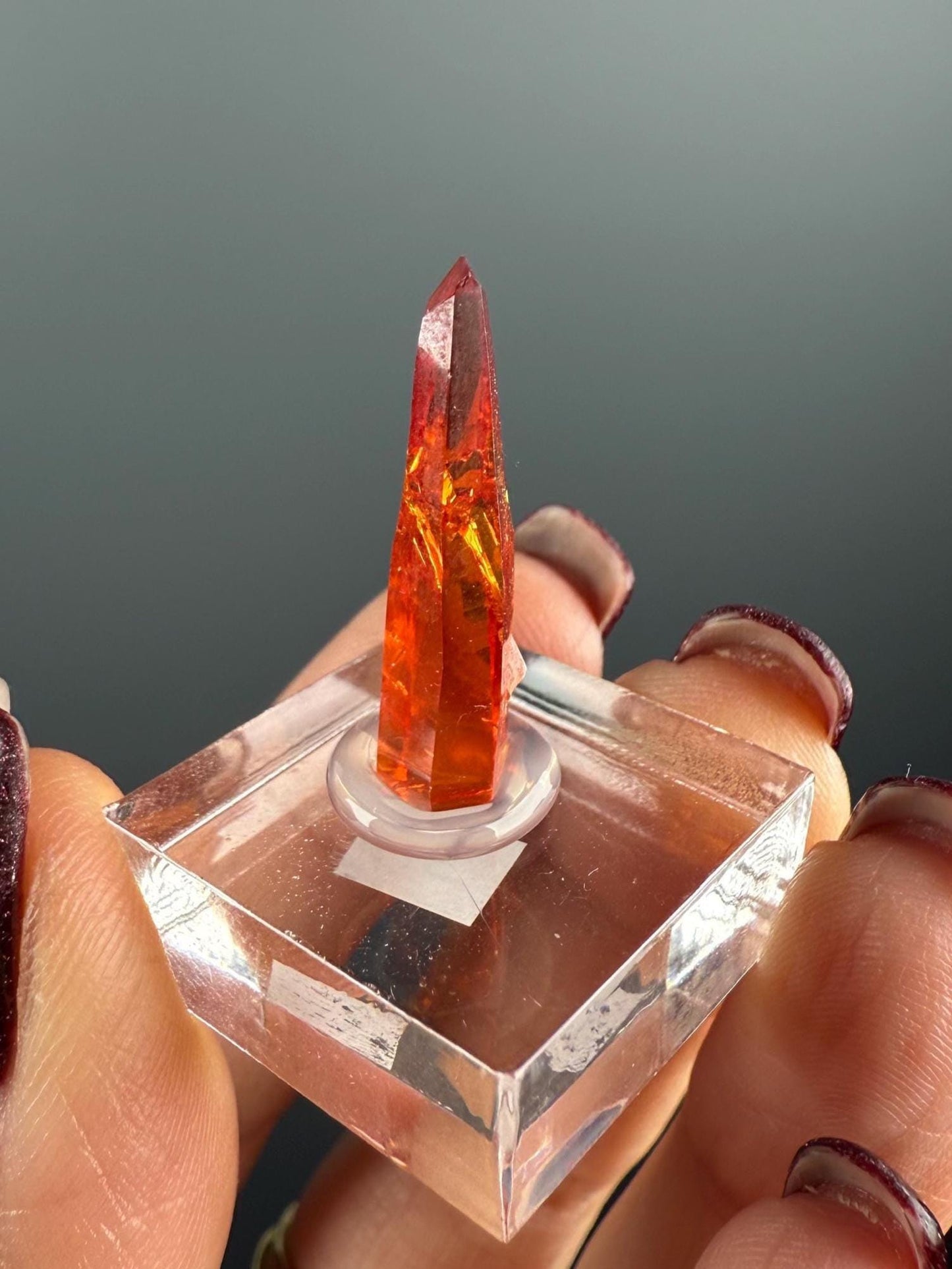 Red-Orange Zincite Specimen, Zincite Crystal