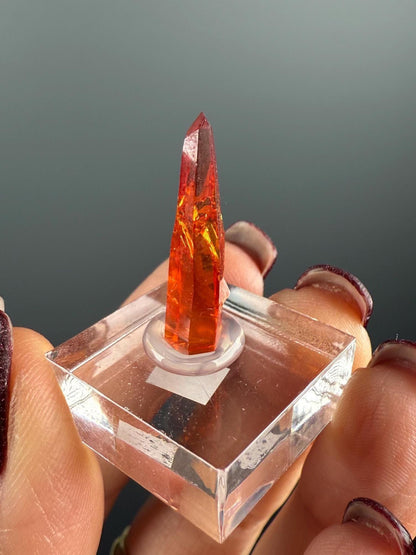 Red-Orange Zincite Specimen, Zincite Crystal