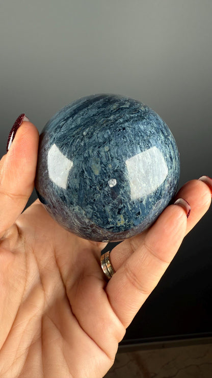 Rhodusite (Dianite) Sphere Rhoducite (Dianite) Crystal, Magnesio-riebeckite