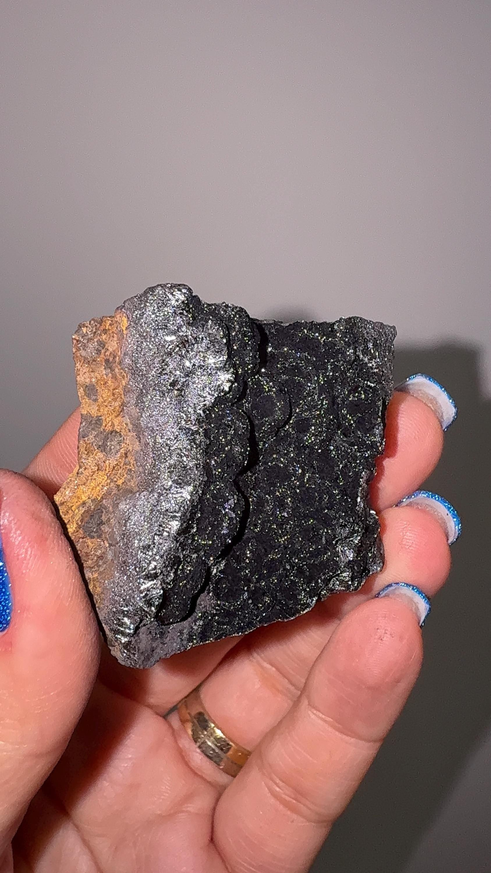 Black Galaxy Hematite Specimen