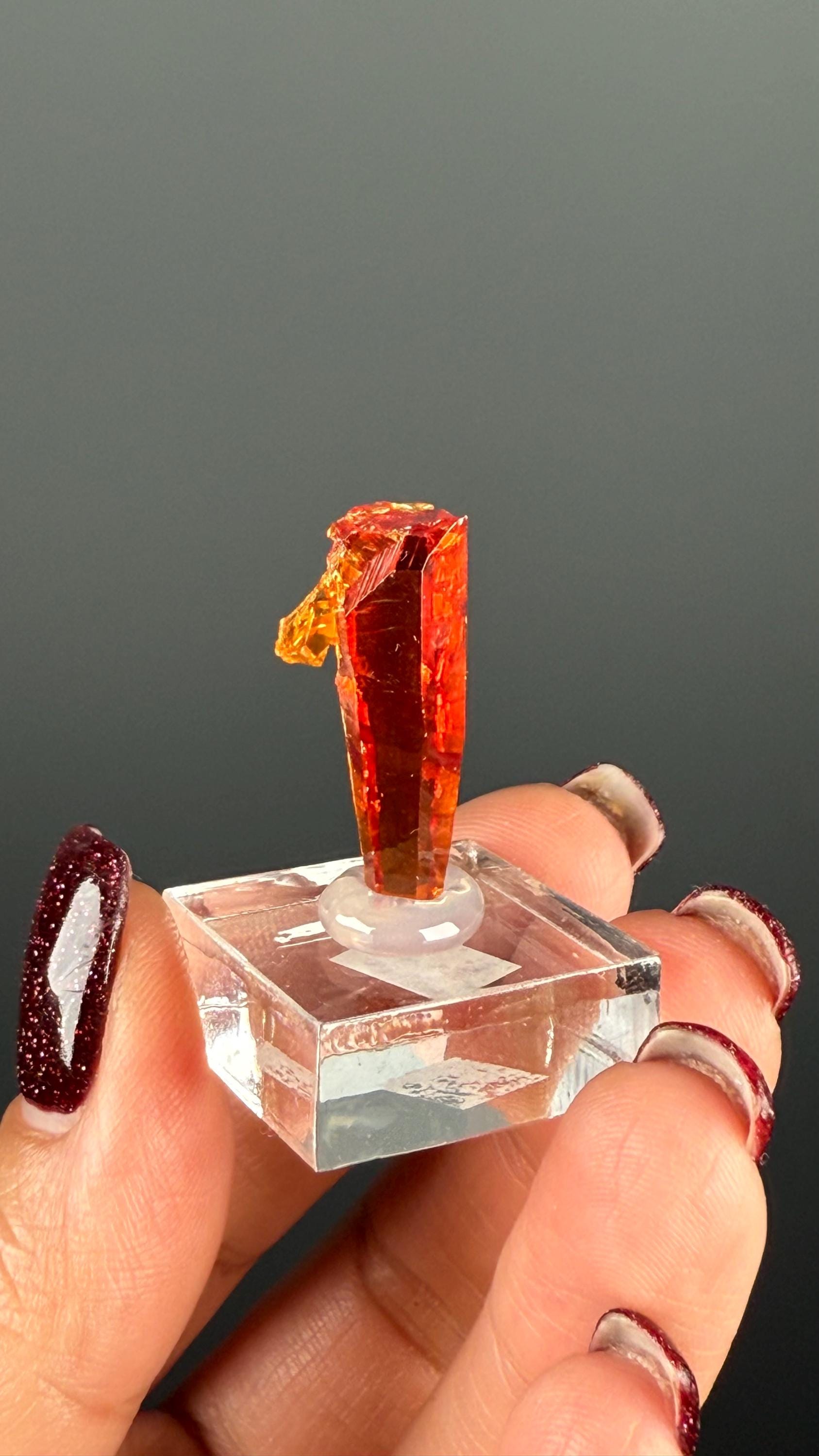 Red-Orange Zincite Specimen, Zincite Crystal