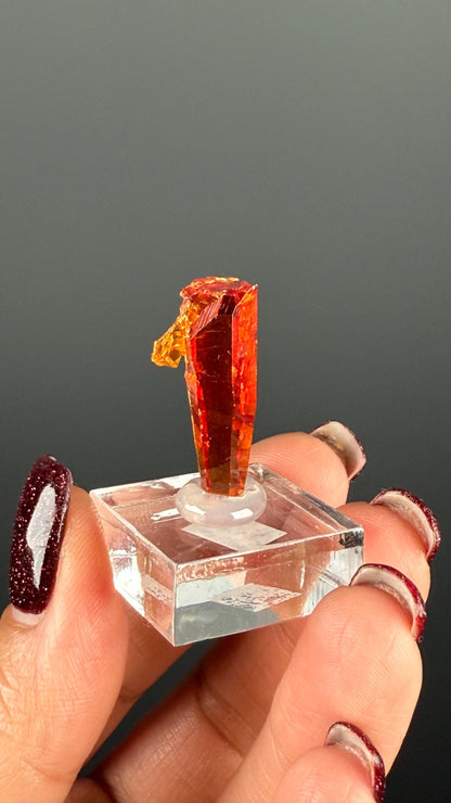 Red-Orange Zincite Specimen, Zincite Crystal