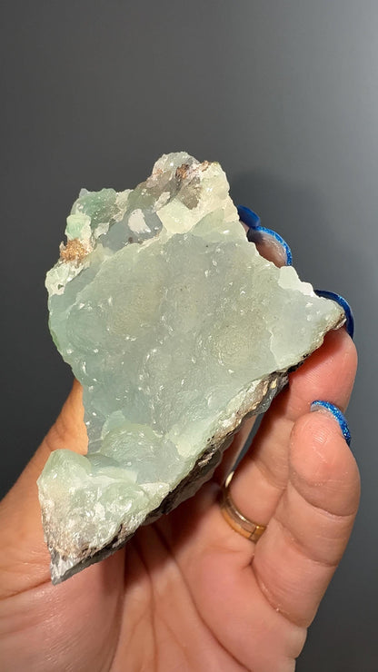New Find and Rare!Pretty Blueish-Green Color Smithsonite Mineral Crystals Specimen