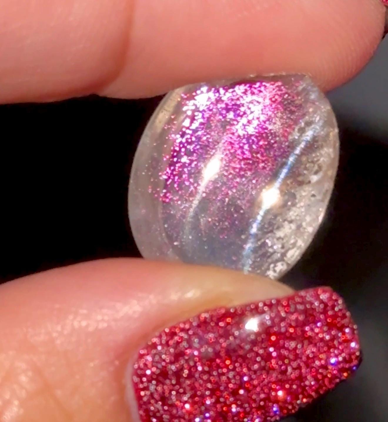 Covellite in Quartz from Brazil