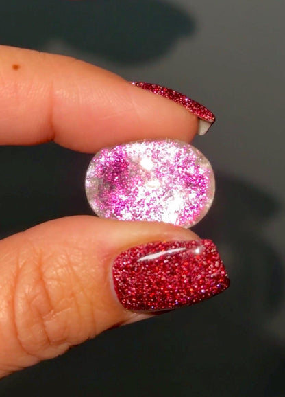 Covellite in Quartz from Brazil