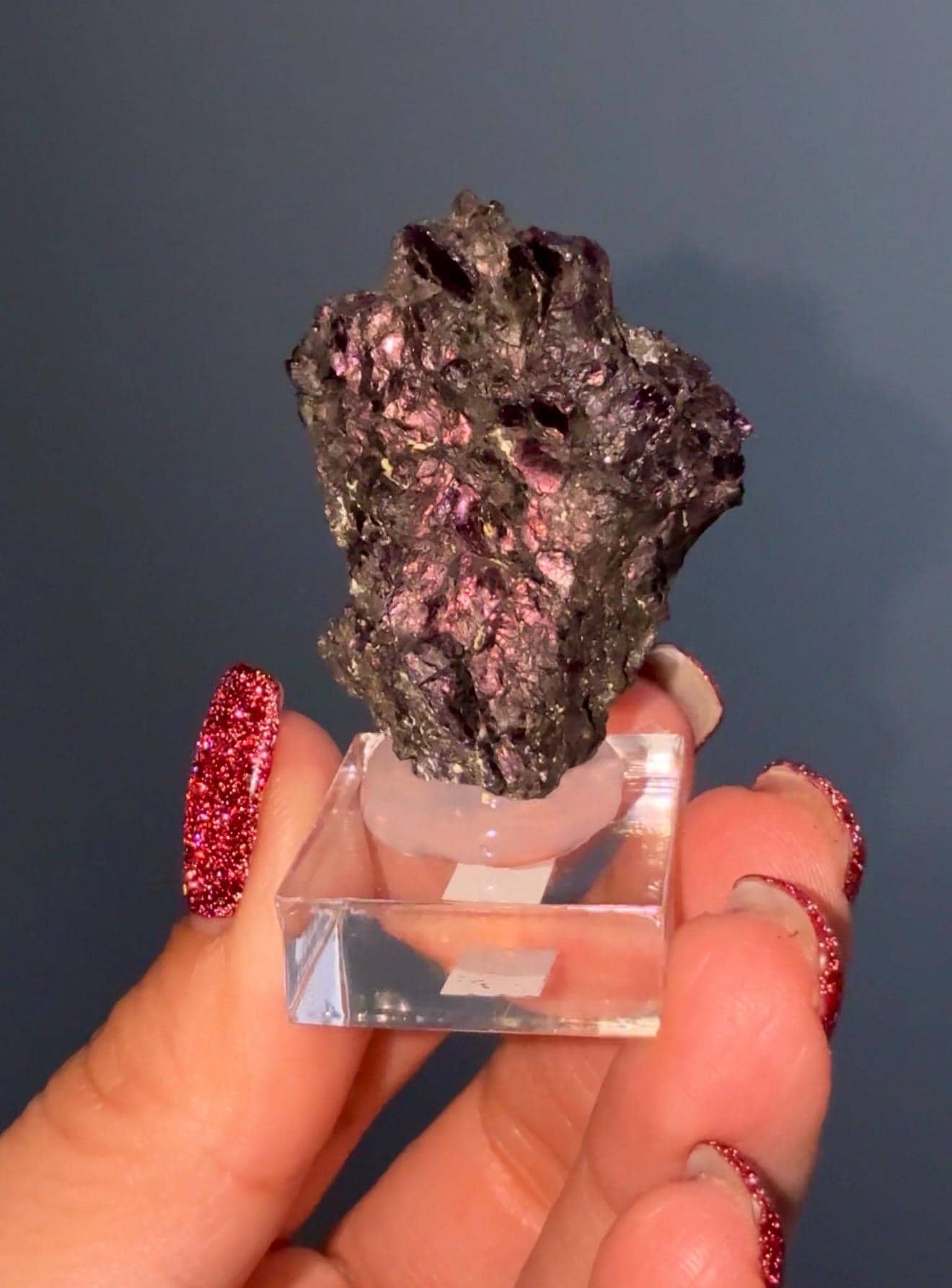 Rare!! Purple-Blue Covellite Specimen From Leonard Mine, Butte Dist. Montana USA